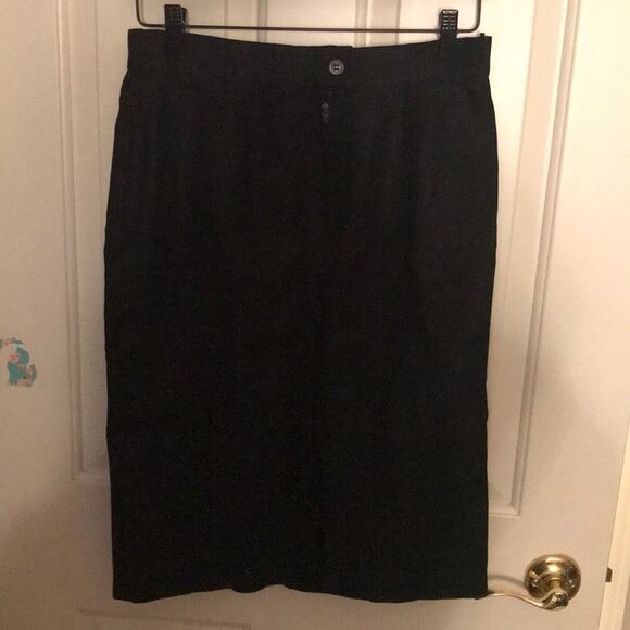 MaxMara black linen skirt size 10 - Picture 4 of 7